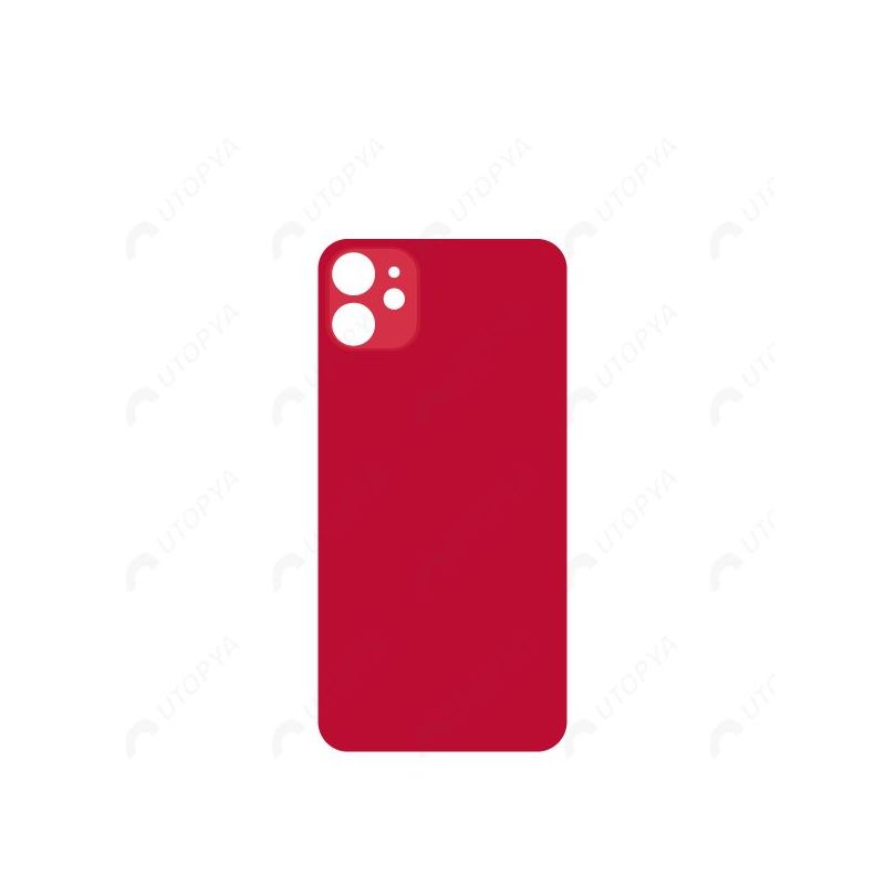 Vitre Arrière Rouge iPhone 11 (Large Hole)