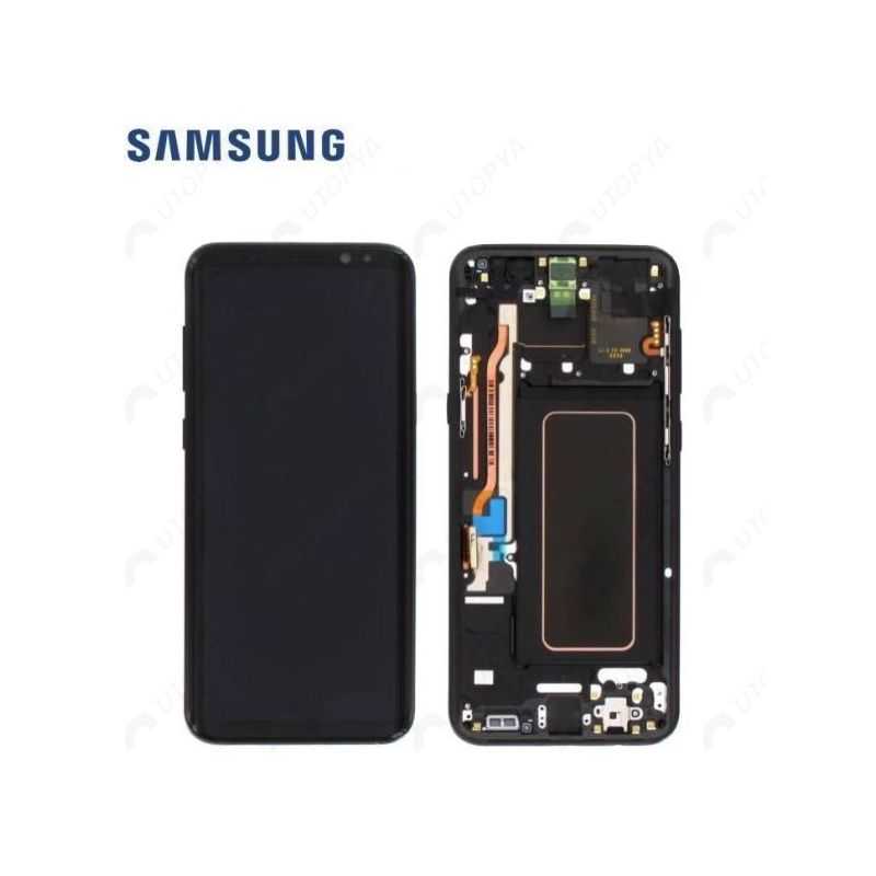 Ecran complet Noir Carbone Galaxy S8+ (G955F)