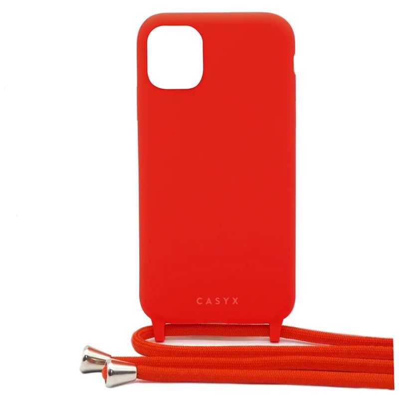 Coque Silicone avec Cordon Apple iPhone 7/iPhone 8/iPhone SE (2nd Gen)/iPhone SE (3e Gen) (14) Orange-Maydo