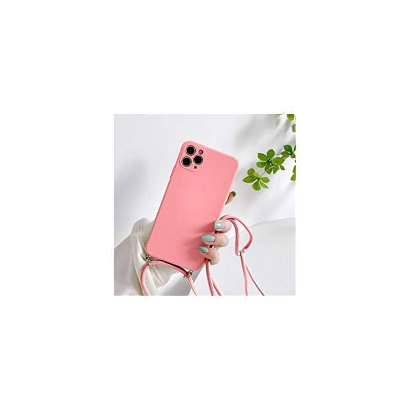 Coque Silicone avec Cordon Apple iPhone 11 Pro (02) Rose
