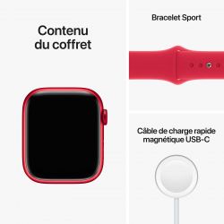 Apple Watch Series 8 GPS Aluminum (PRODUCT)RED Sport Band 45 mm