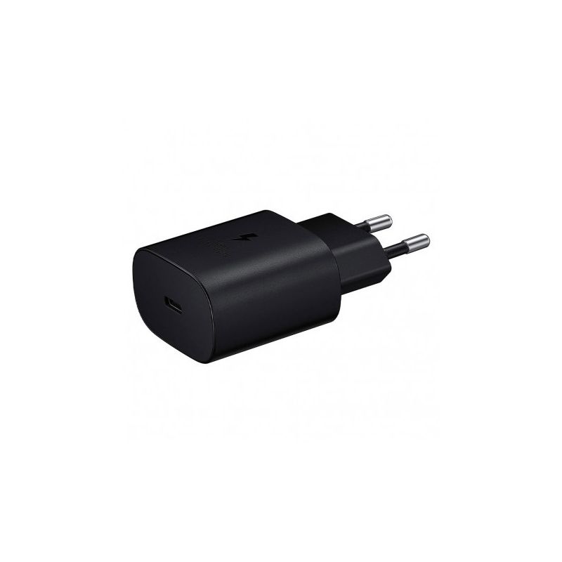 Samsung EP-TA800EB - Adaptateur Secteur USB Type C (25W, Fast Charge, Noir) - Original, En Vrac
