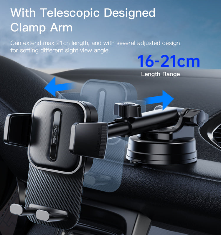 Support Téléphone Voiture Yesido C174 – Fixation Tableau de Bord