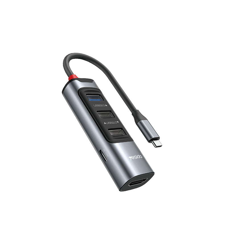 Yesido HB22 – Hub USB-C 5-en-1 (100W PD)