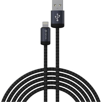 Devia EC650 USB-A - Apple Lightning, 2,4A, 1m noir