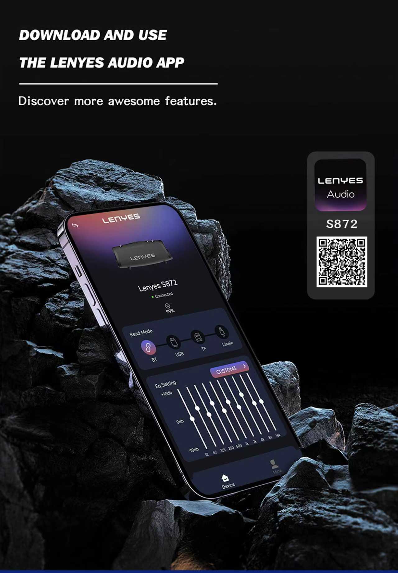 Enceinte Bluetooth Lenyes S872 — 160W avec 2 Micros Inclus