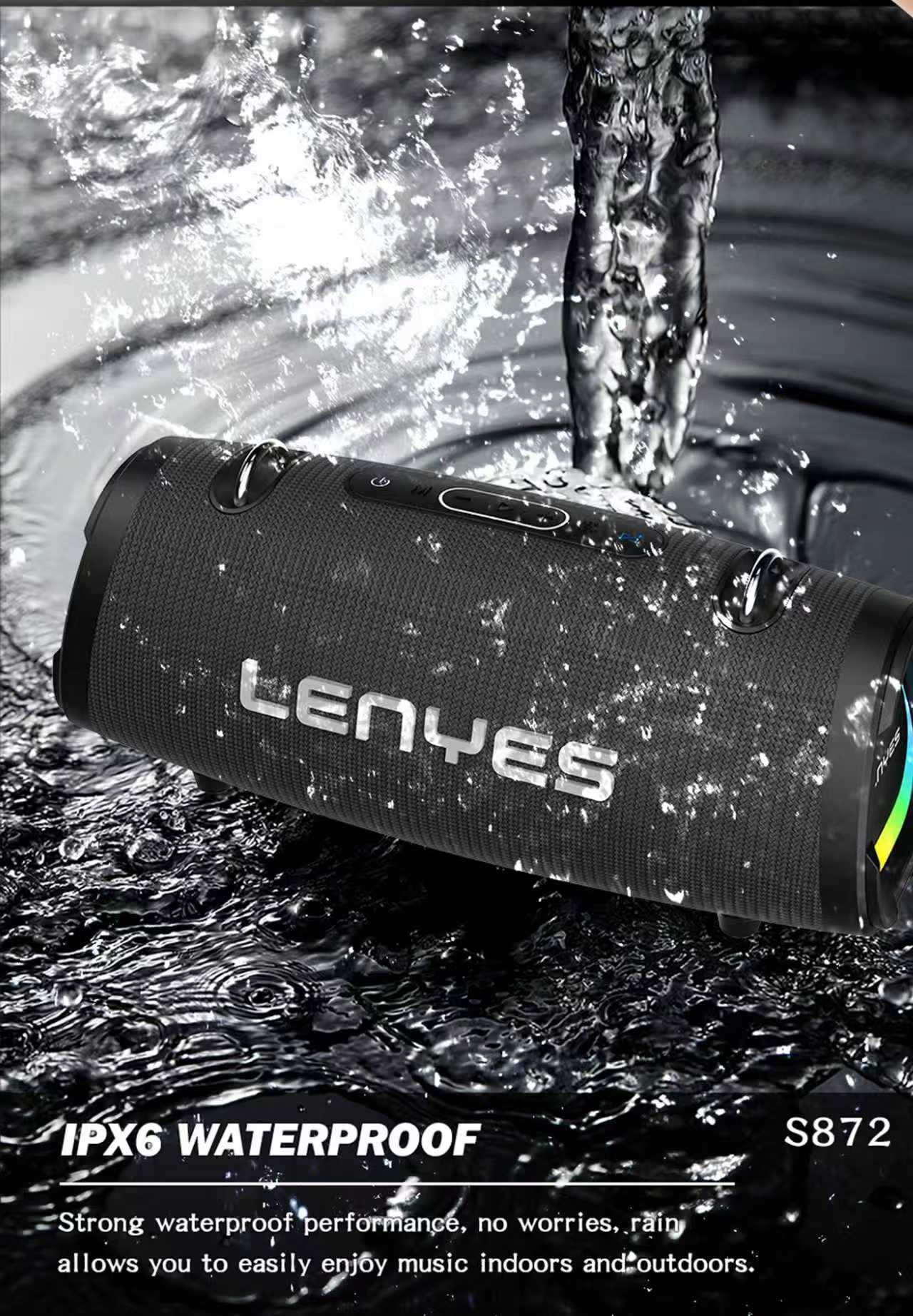 Enceinte Bluetooth Lenyes S872 — 160W avec 2 Micros Inclus