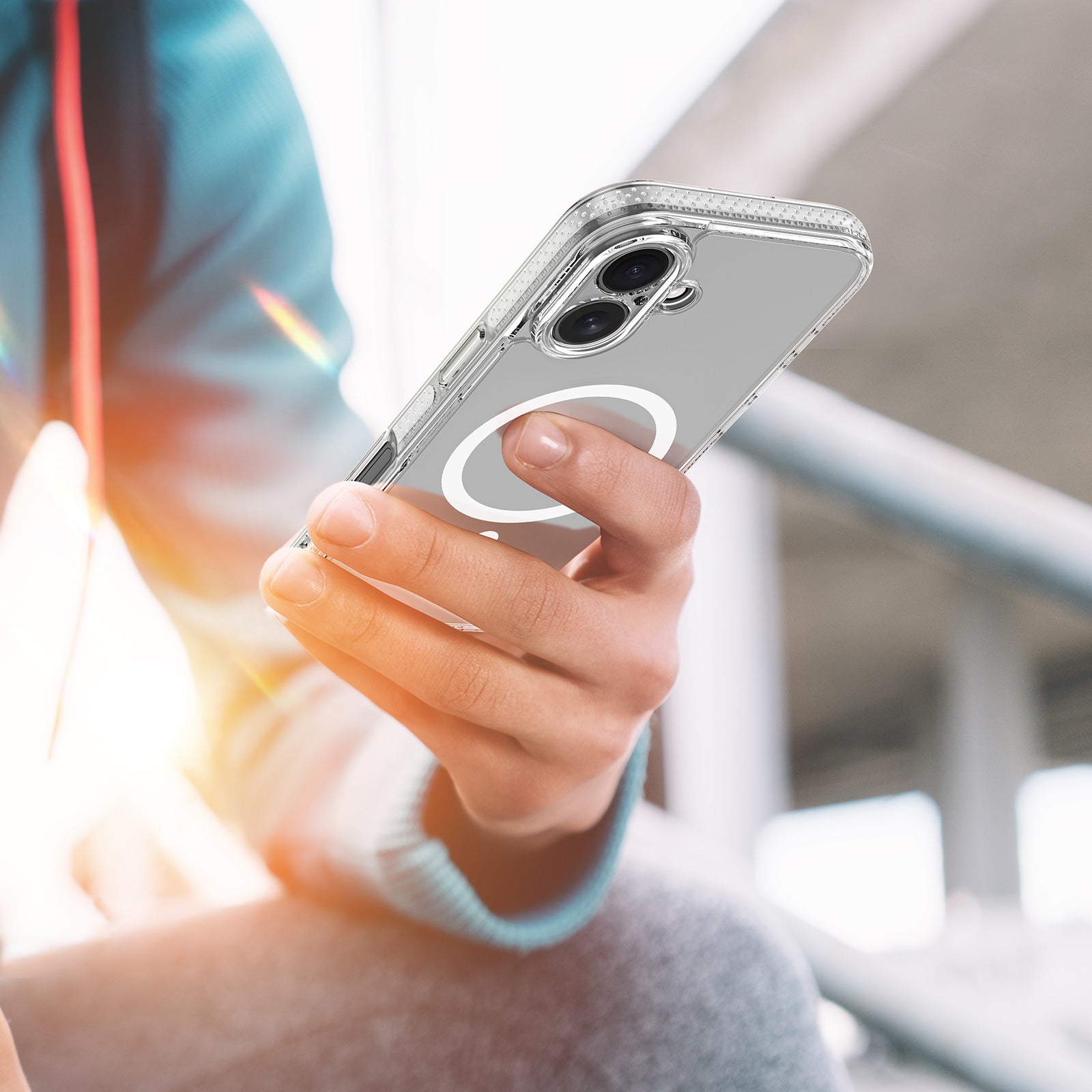 Coque Clin Mag Series – Coque transparente MagSafe pour iPhone 17