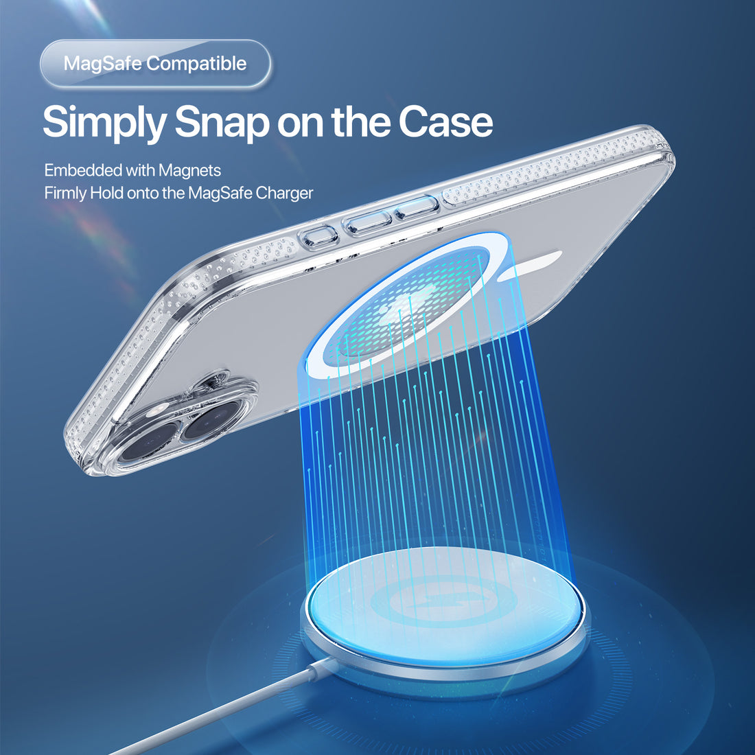 Coque Clin Mag Series – Coque transparente MagSafe pour iPhone 17