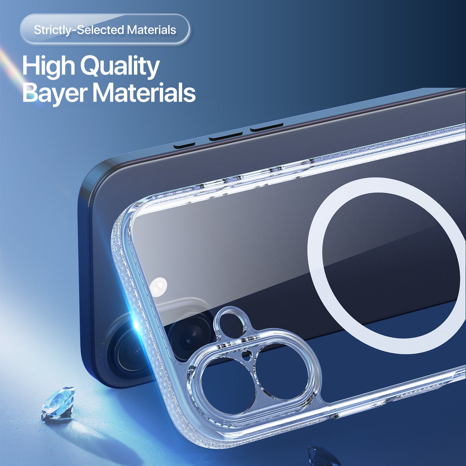 Coque Clin Mag Series – Coque transparente MagSafe pour iPhone 17