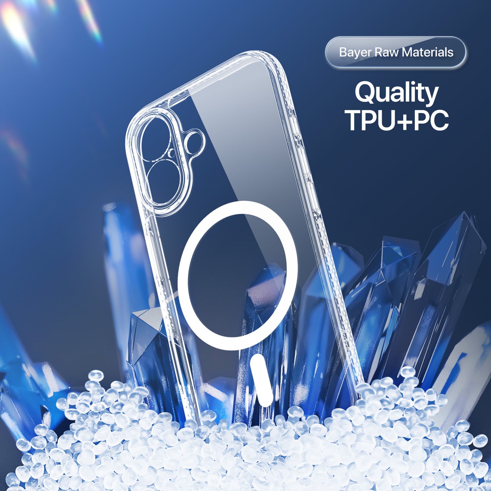 Coque Clin Mag Series – Coque transparente MagSafe pour iPhone 17