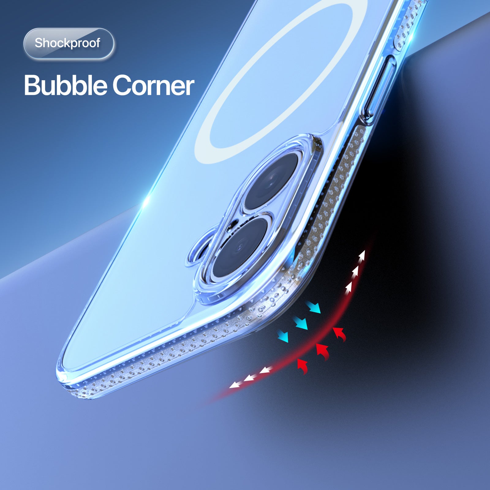 Coque Clin Mag Series – Coque transparente MagSafe pour iPhone 17