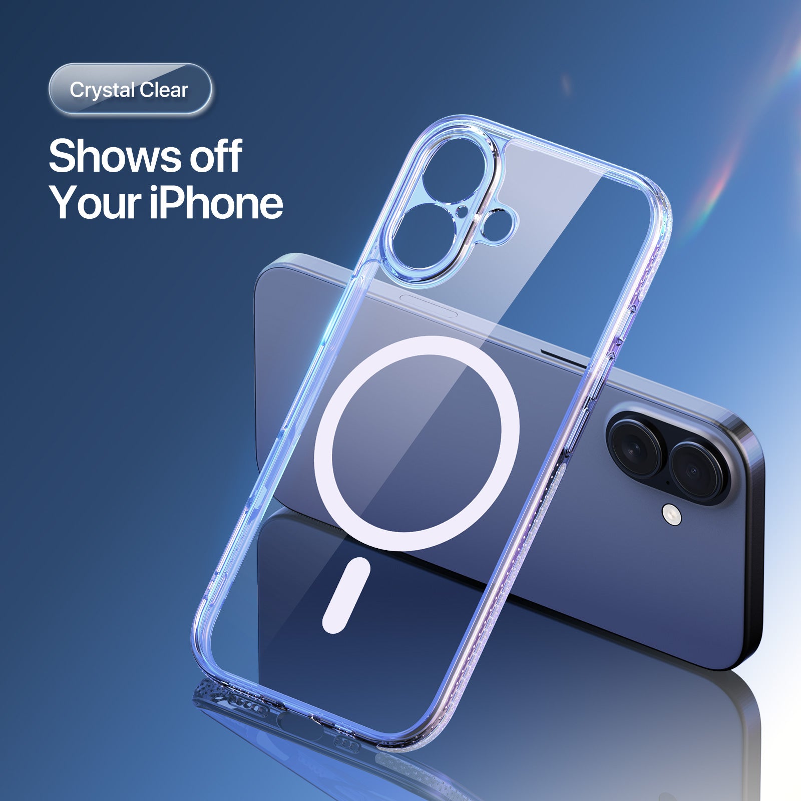 Coque Clin Mag Series – Coque transparente MagSafe pour iPhone 17