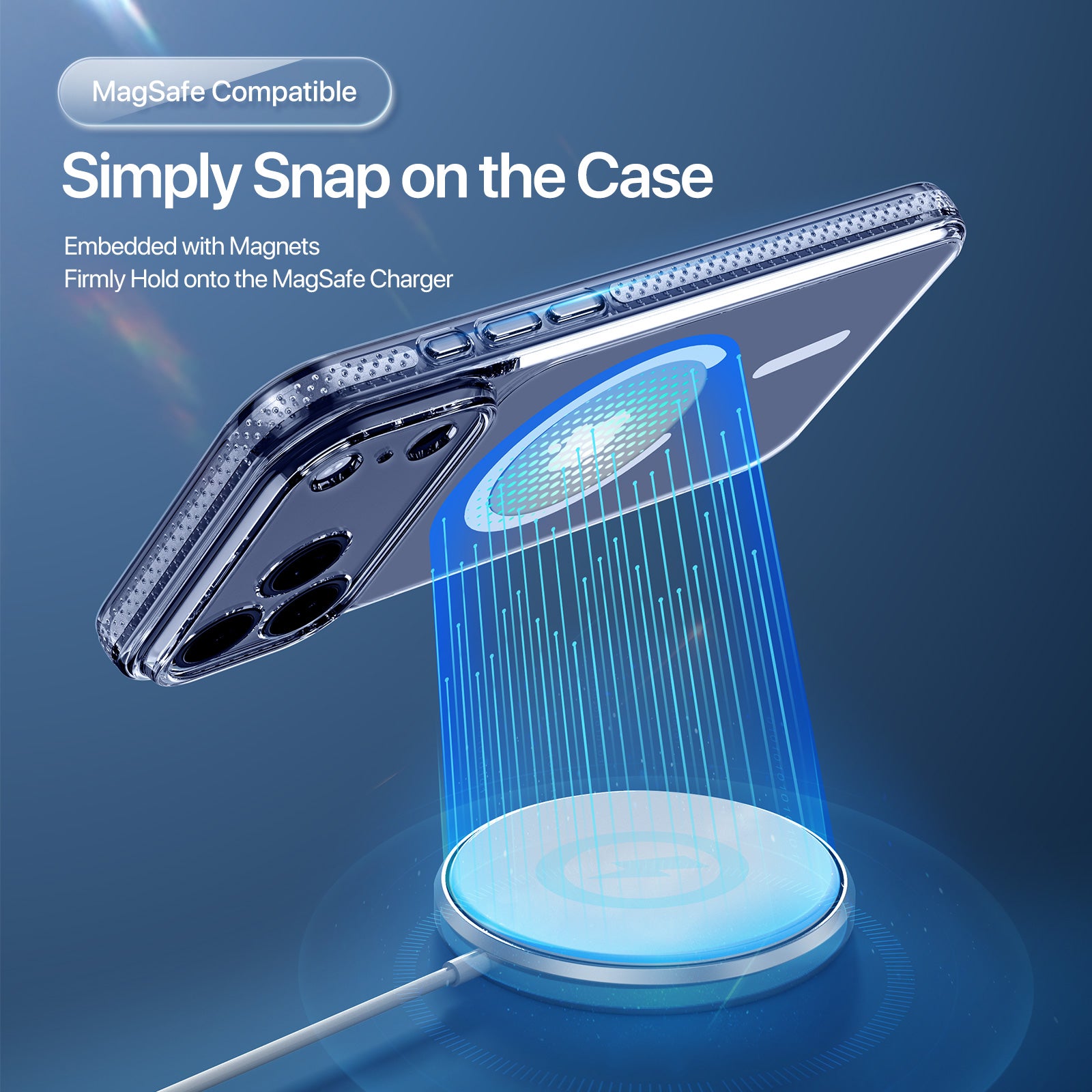 Coque Clin Mag Series Transparente avec MagSafe – iPhone 17 Pro