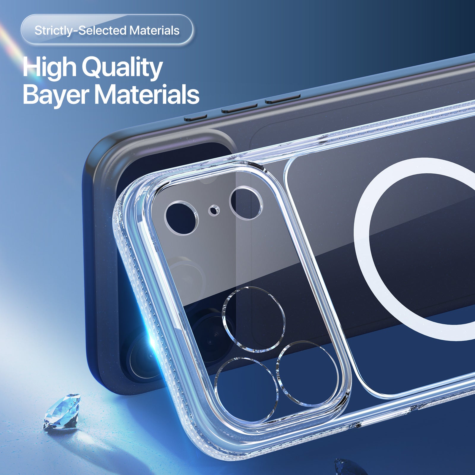 Coque Clin Mag Series Transparente avec MagSafe – iPhone 17 Pro