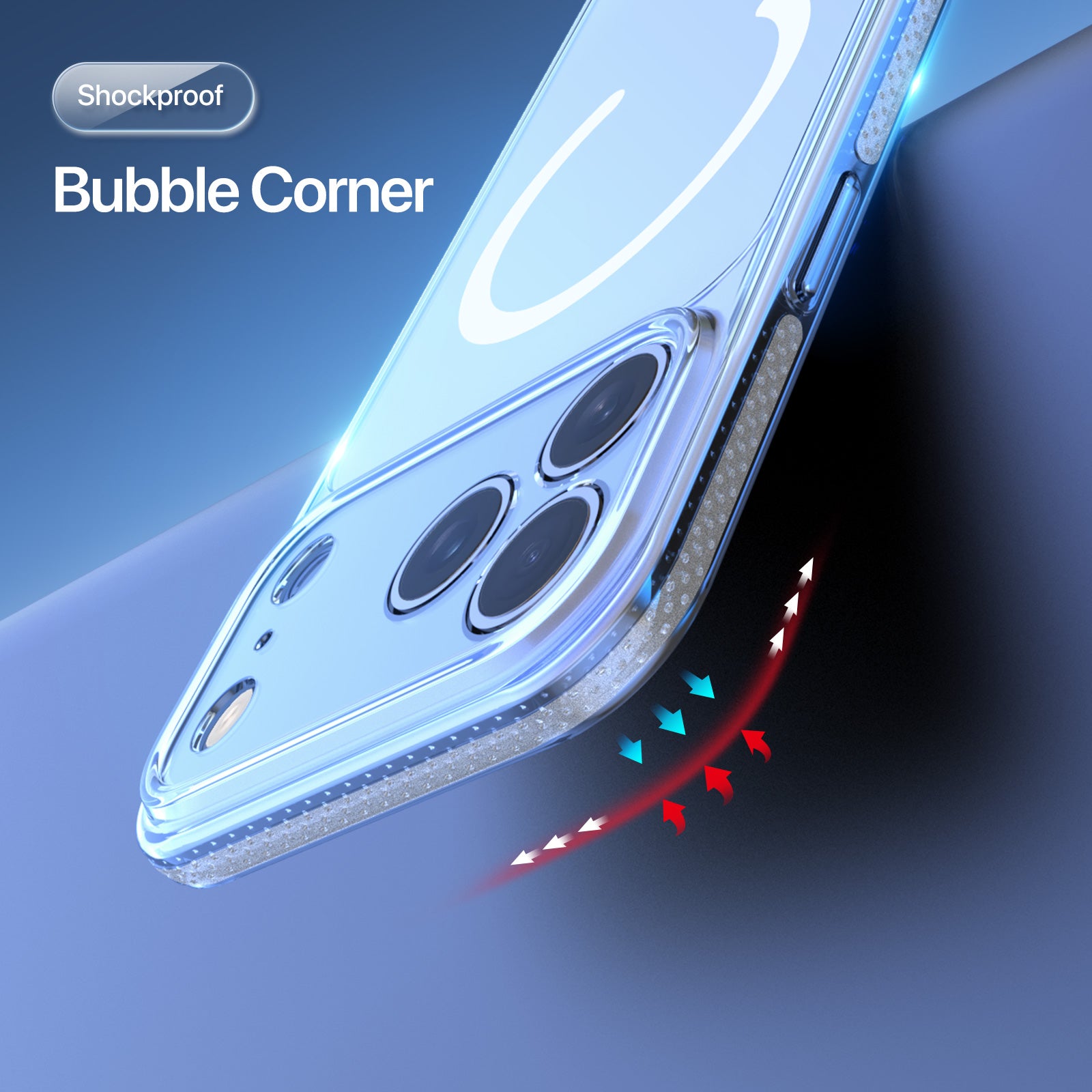 Coque Clin Mag Series Transparente avec MagSafe – iPhone 17 Pro