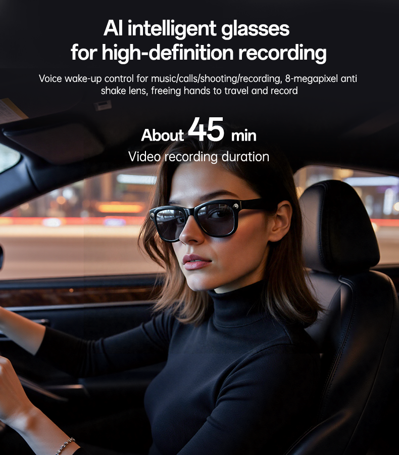 Lunettes Intelligentes Yesido – Enregistrement HD & Commande Vocale - IO42