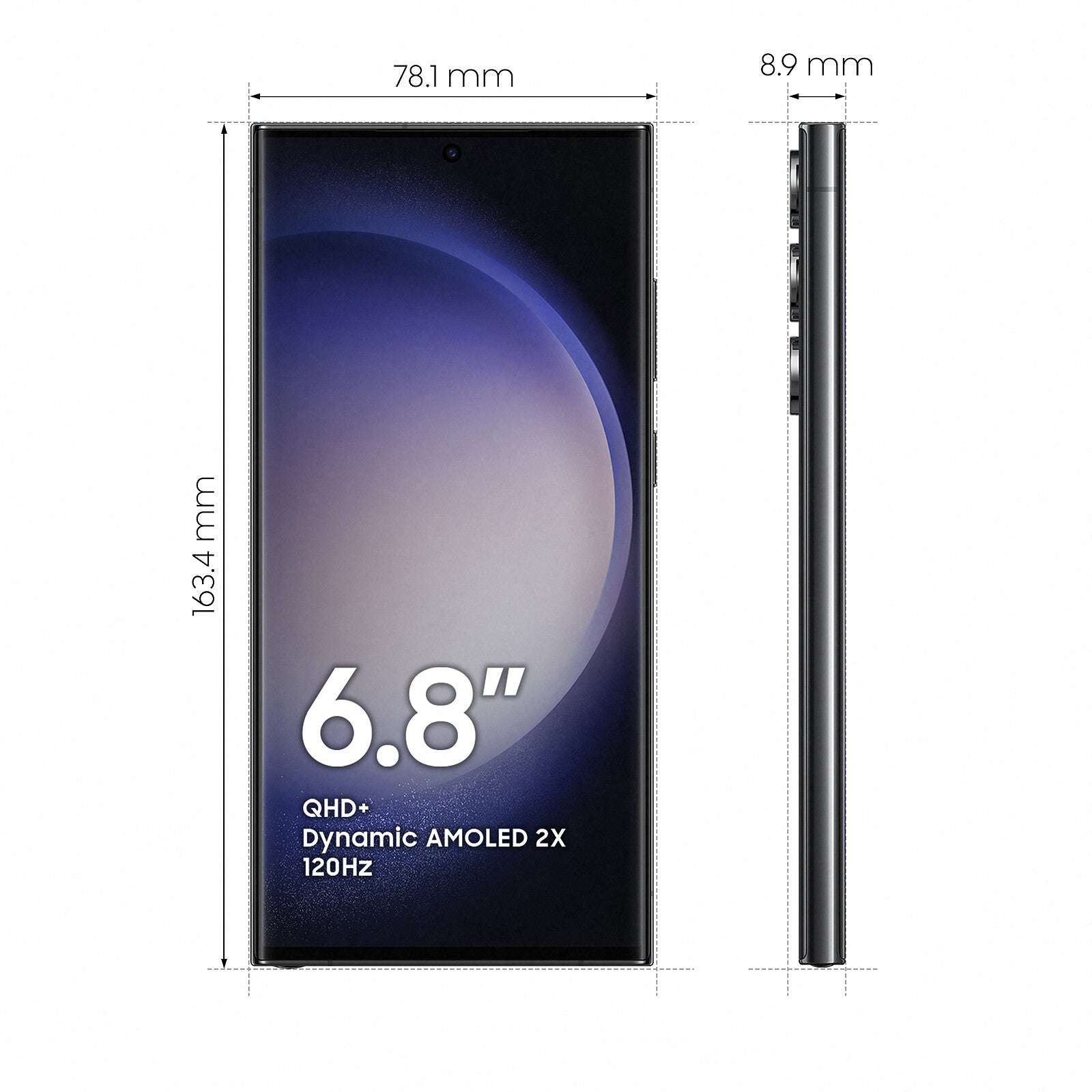 Samsung Galaxy S23 Ultra SM-S918B Noir (8 Go / 256 Go)