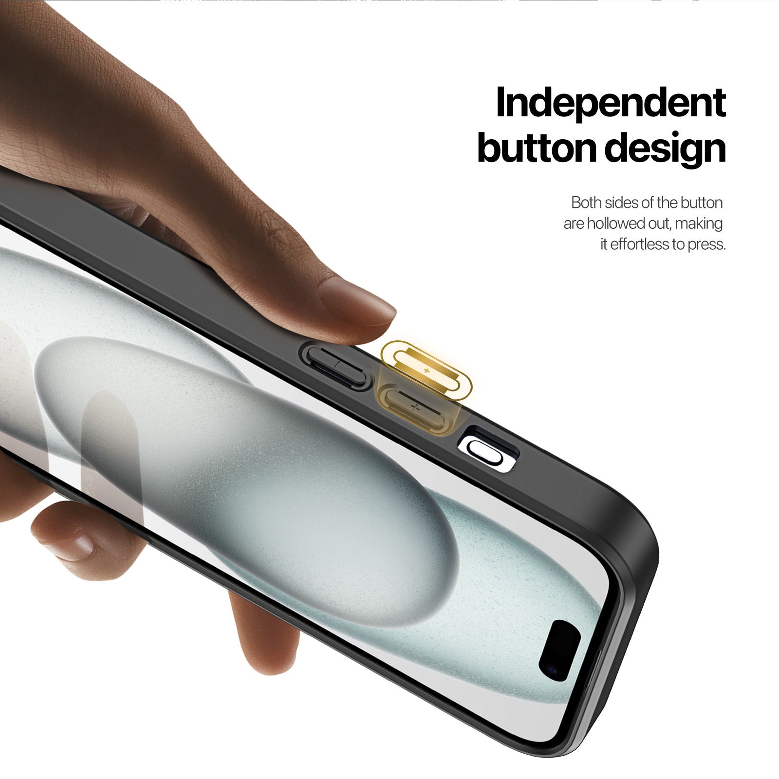 Rafi II Series Back Cover for iPhone 15 Plus