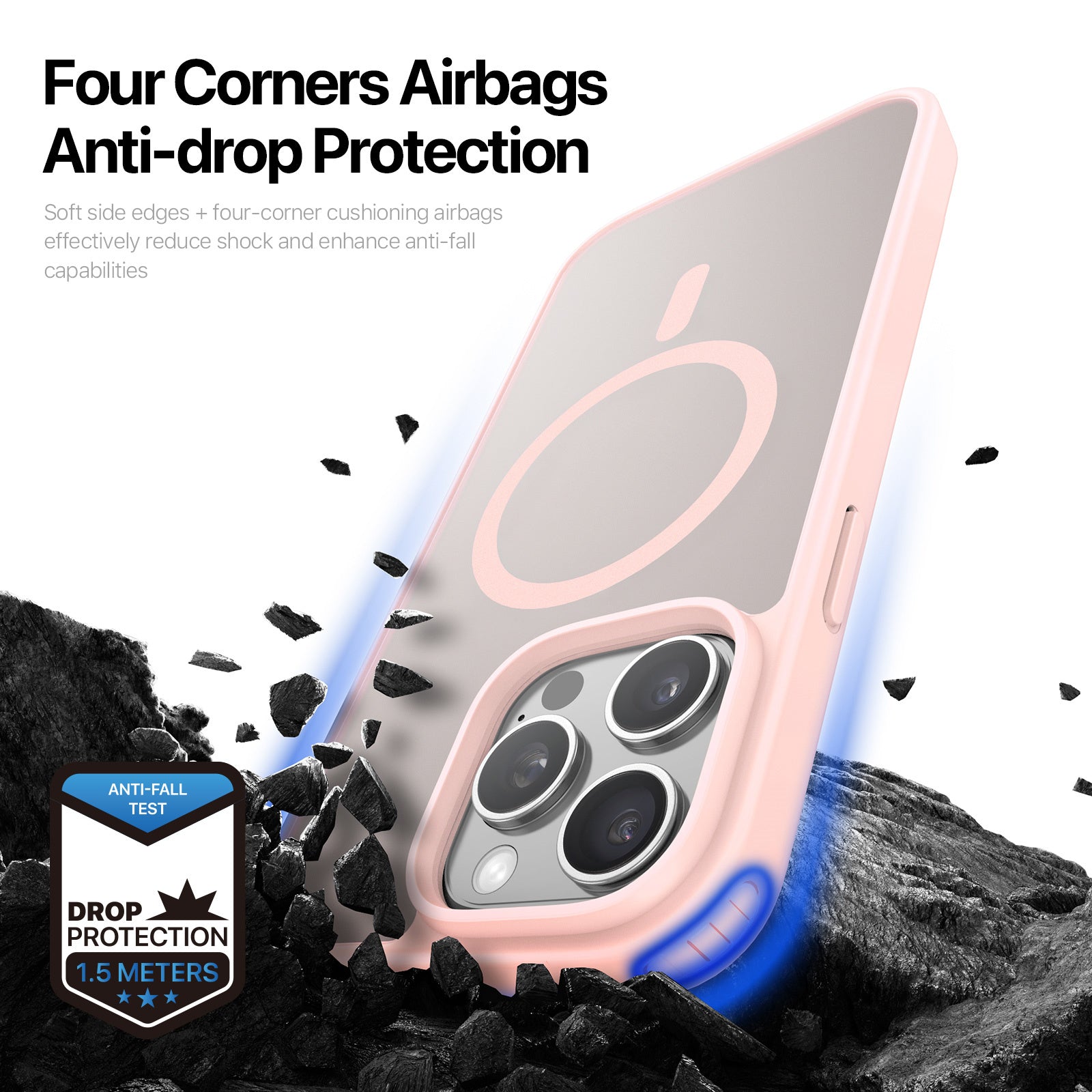 Coque de protection Yind Series pour iPhone 15 Pro