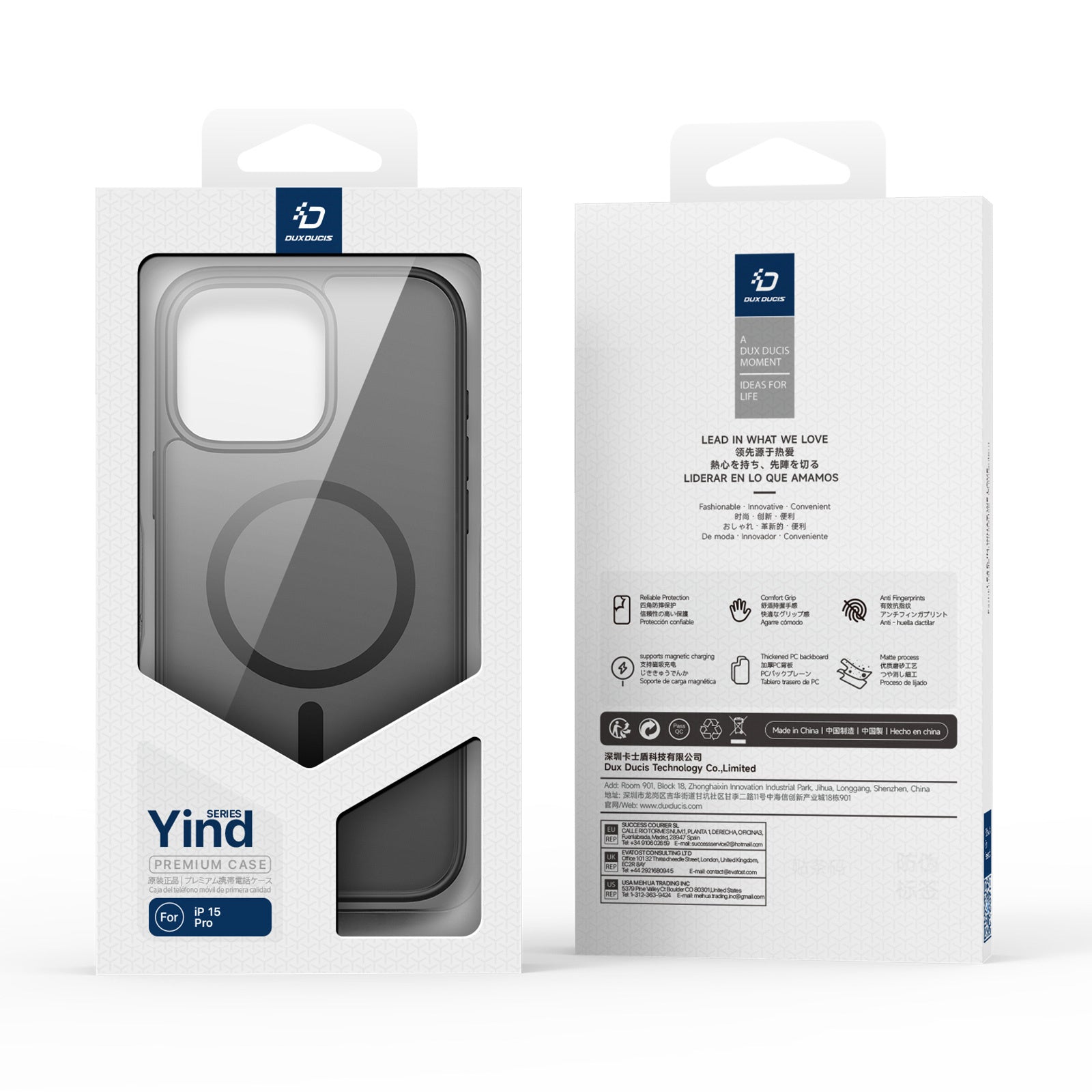 Coque de protection Yind Series pour iPhone 15 Pro