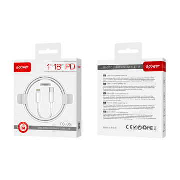 Câble Type C vers light 1m - Blanc