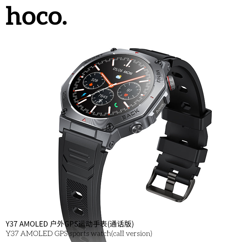 Hoco Y37 – Smart Sports Watch AMOLED + GPS (Version Appel)