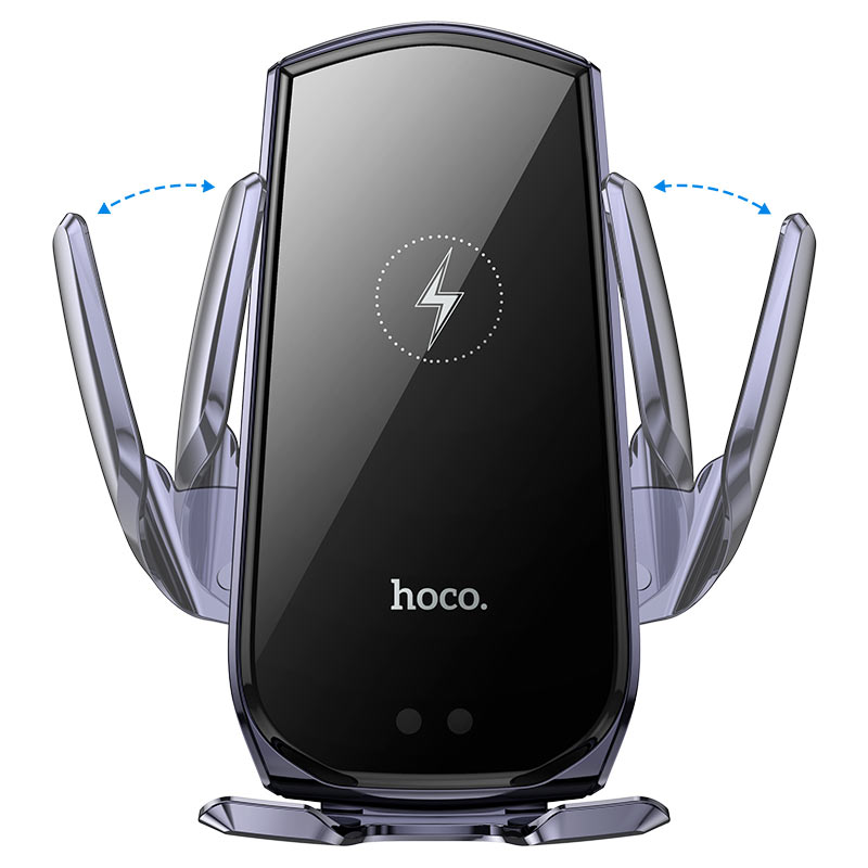 Chargeur Sans Fil Voiture – Hoco CA202 Plus Enlightener (Fixation Aération)
