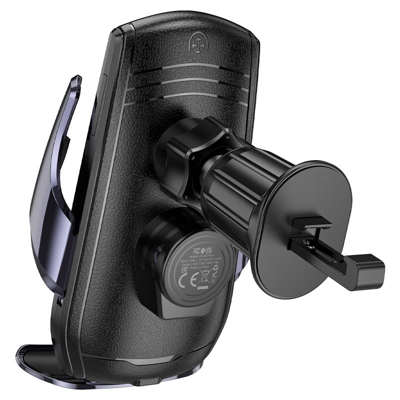 Chargeur Sans Fil Voiture – Hoco CA202 Plus Enlightener (Fixation Aération)